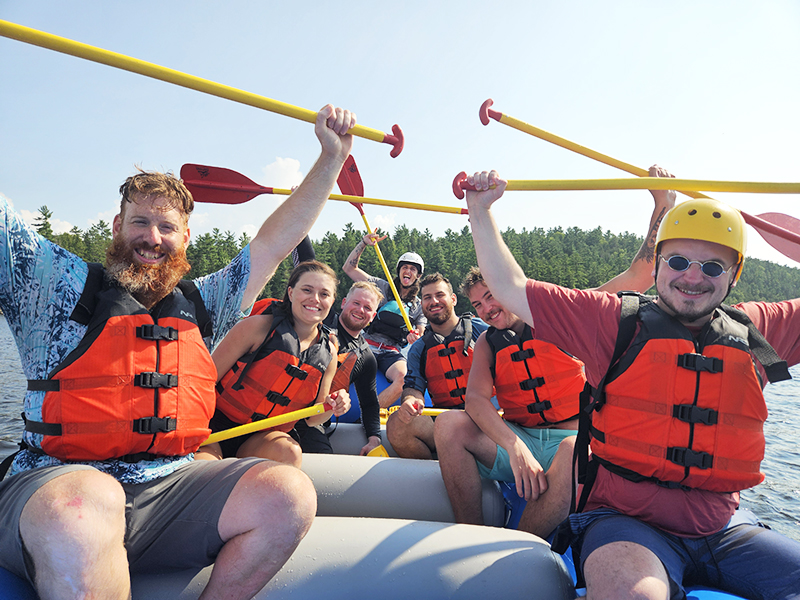 Ottawa River end of day happy guests