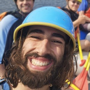 <b>Jérome batard Gérard</b> Guide qui ferme pratiquement les yeux quand il rit... ne le faite pas trop rire avant un rapide